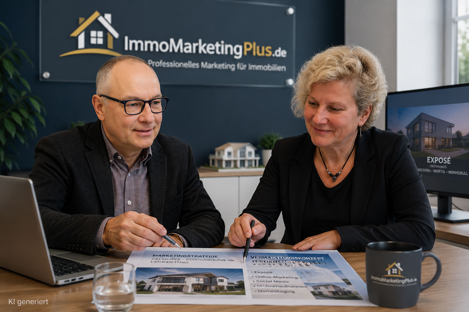 Professionelle Immobilienpräsentation durch ImmomarketingPlus